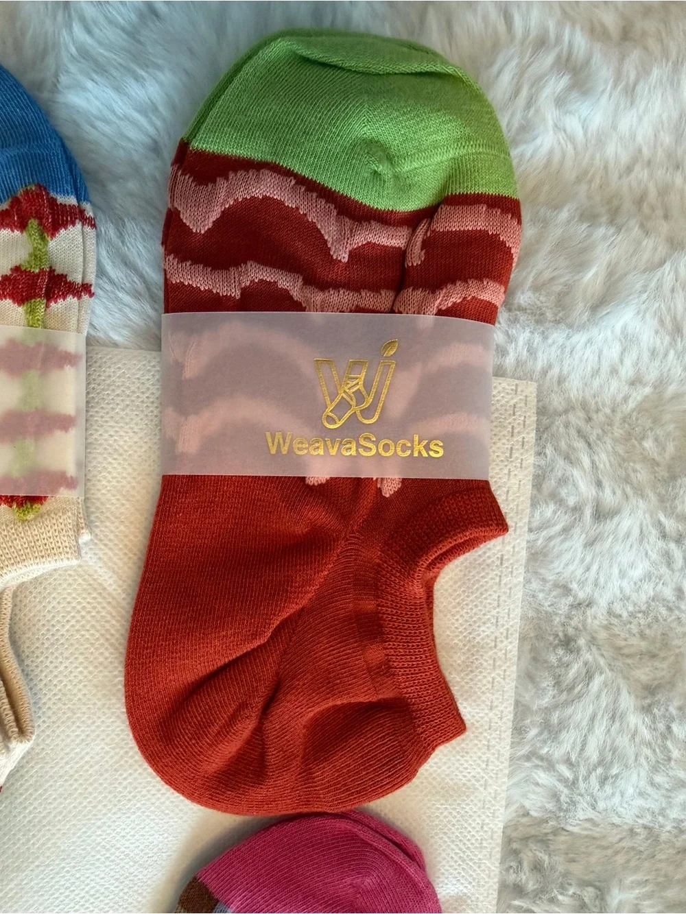 NWT Women’s No-Show Sock Set of 5 Multicolor Patterned Pack by Weava Socks